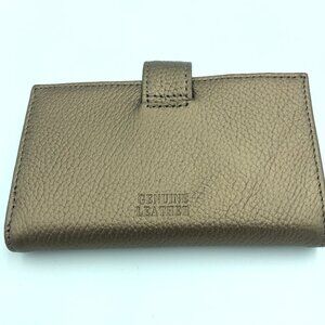 Gold Color Leather Wallet